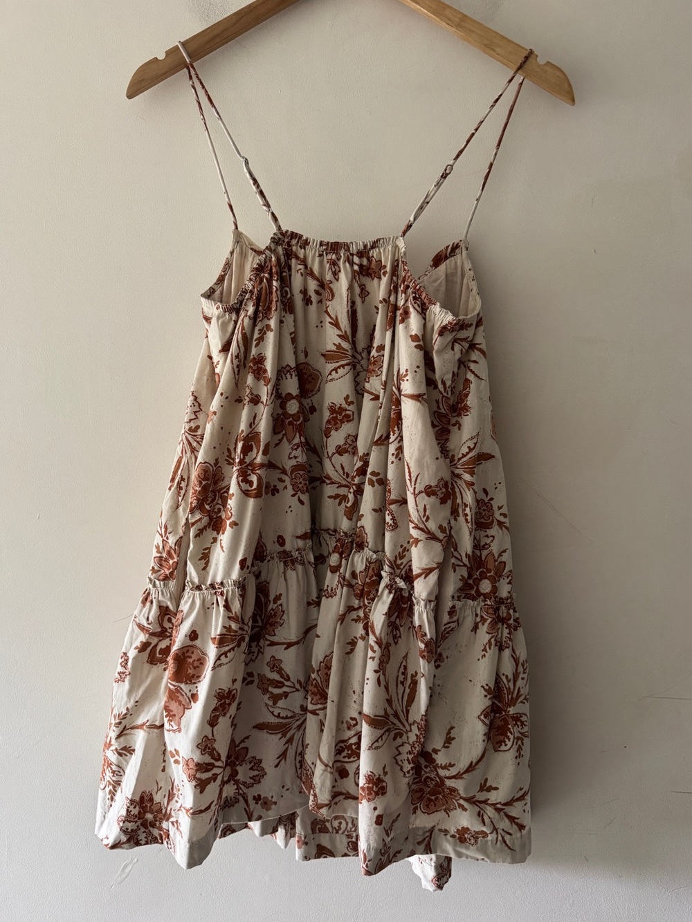 Abercrombie & Fitch Brown Floral Mini Babydoll Dress - Picture 5 of 9